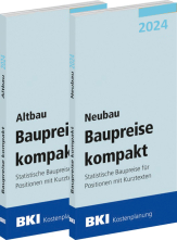BKI Baupreise kompakt 2024 - Neubau + Altbau. Mit Abo-Service! 